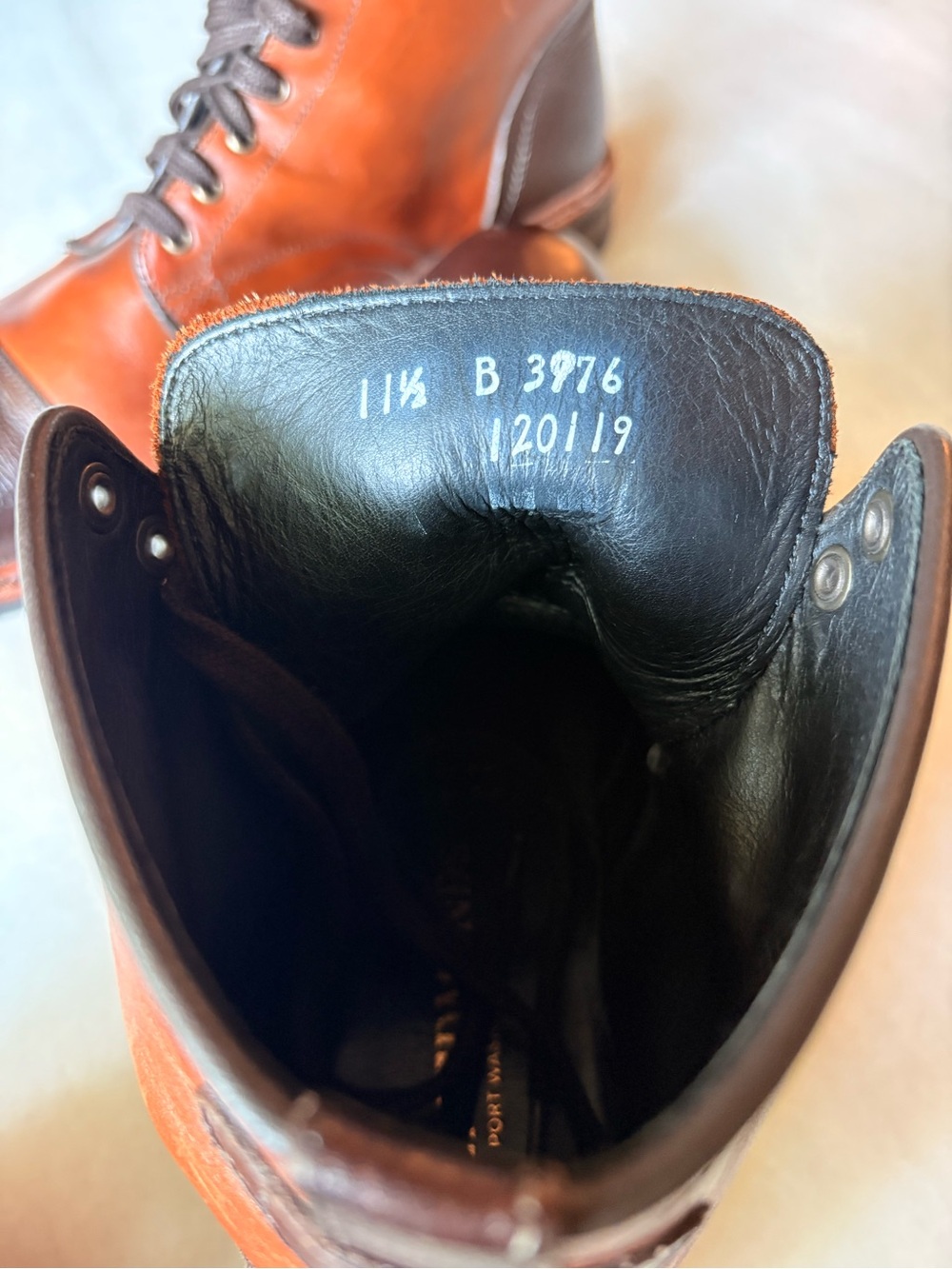 Allen Edmonds Brown Leather Cap Toe Ankle Boots Dainite Sole 11.5 Excellent - Picture 7 of 8